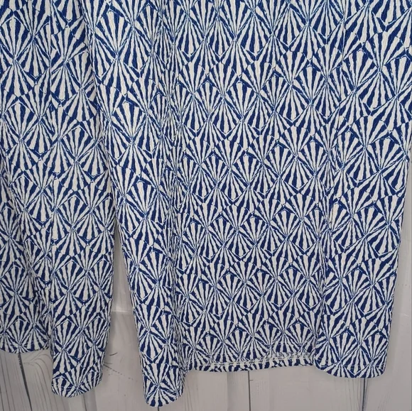 H&M pull on lightweight blue and white wide-leg pants - Picture 2 of 10